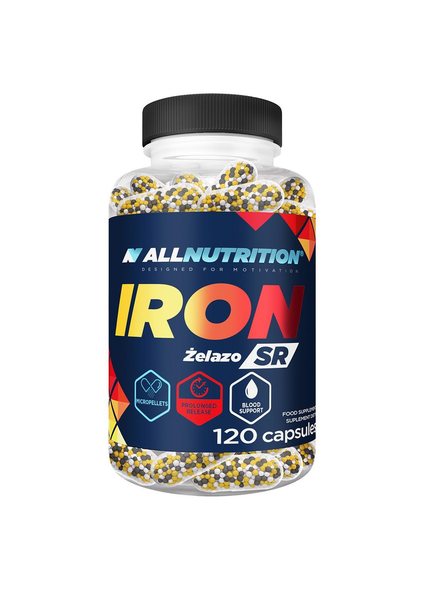 Диглицинат Iron SR 30 мг 120 капсул медленного высвобождения Allnutrition (346513543)