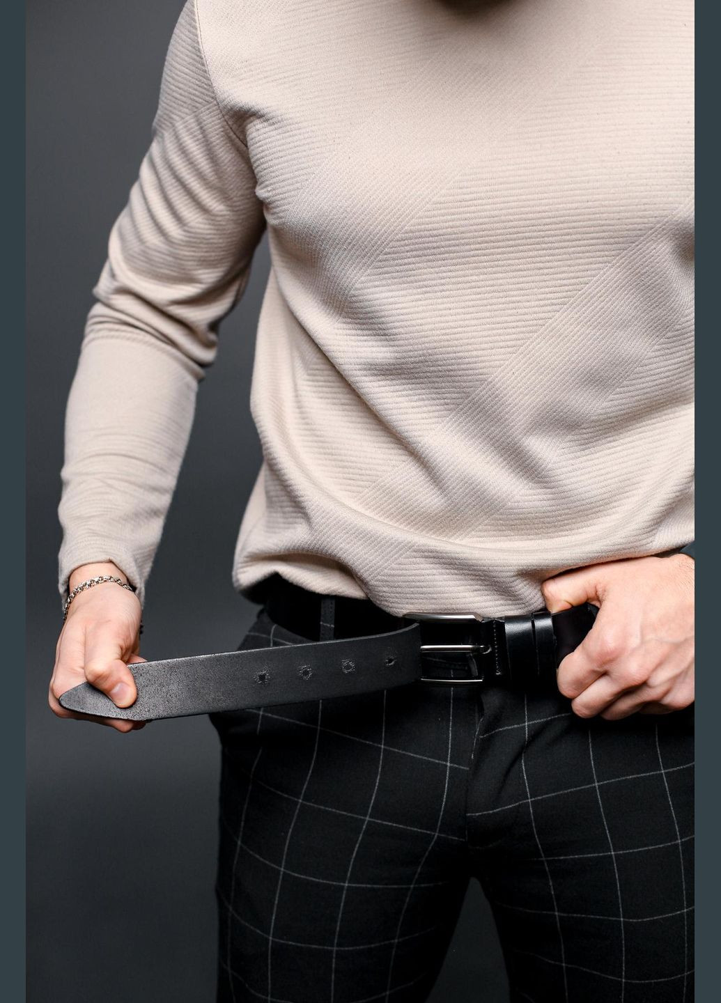 Ремінь чоловічий з натуральної шкіри SKILL (299003514)