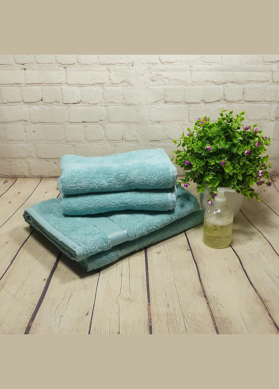Aisha Home Textile полотенце махровое aisha - 100*150 (400 г/м²) бирюзовый производство -