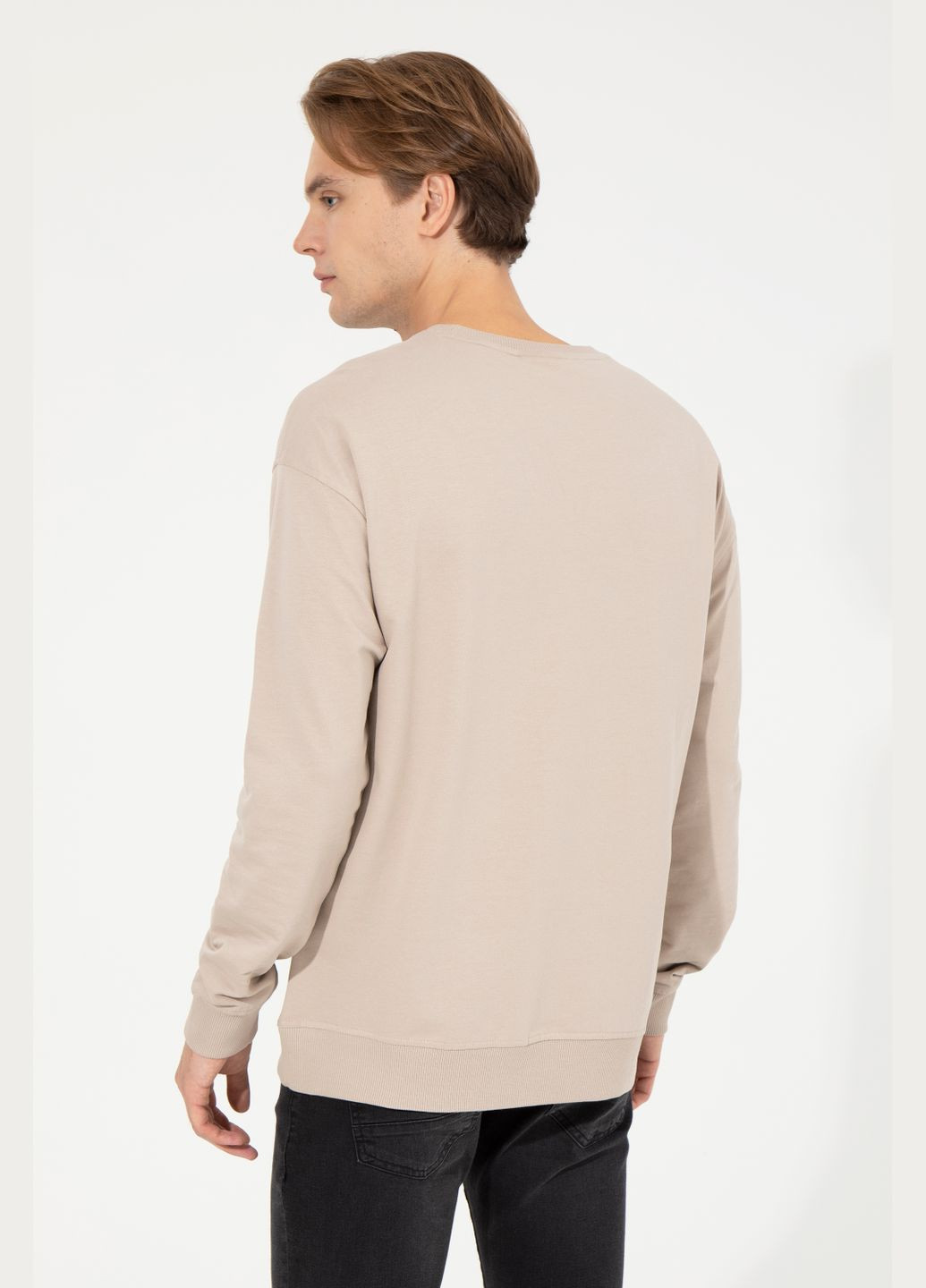 Сірий світшот u.s. polo assn. чоловічий U.S. Polo Assn. (342394840)