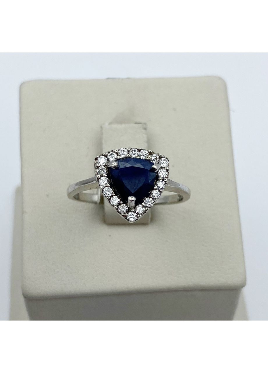 Кольцо серебряное с сапфиром 18,5 2,63 г No Brand (370142417)