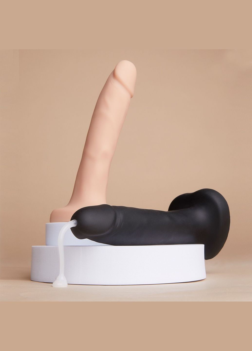 Фаллоимитатор, кончающий SQUIRTING CUM DILDO REALISTIC Black L Strap-On-Me (296627242)