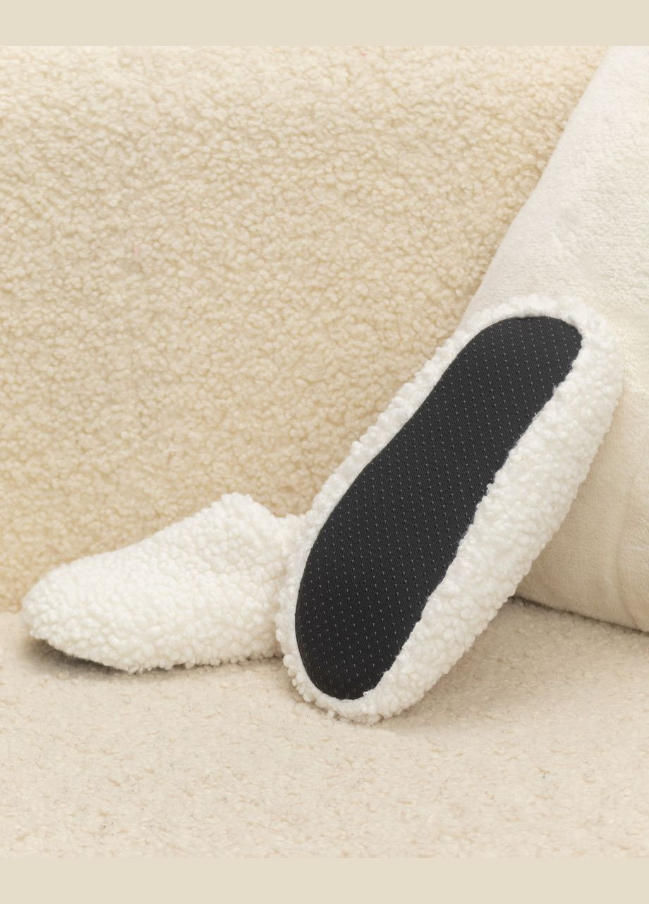 Тапочки домашние тедди закрытые Белый Maybel (304392828)