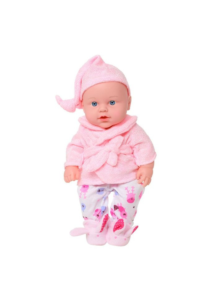 Дитячий ігровий Пупс в піжамі 252-A(Pink) 36 см, звук, рожевий No Brand (321963954)