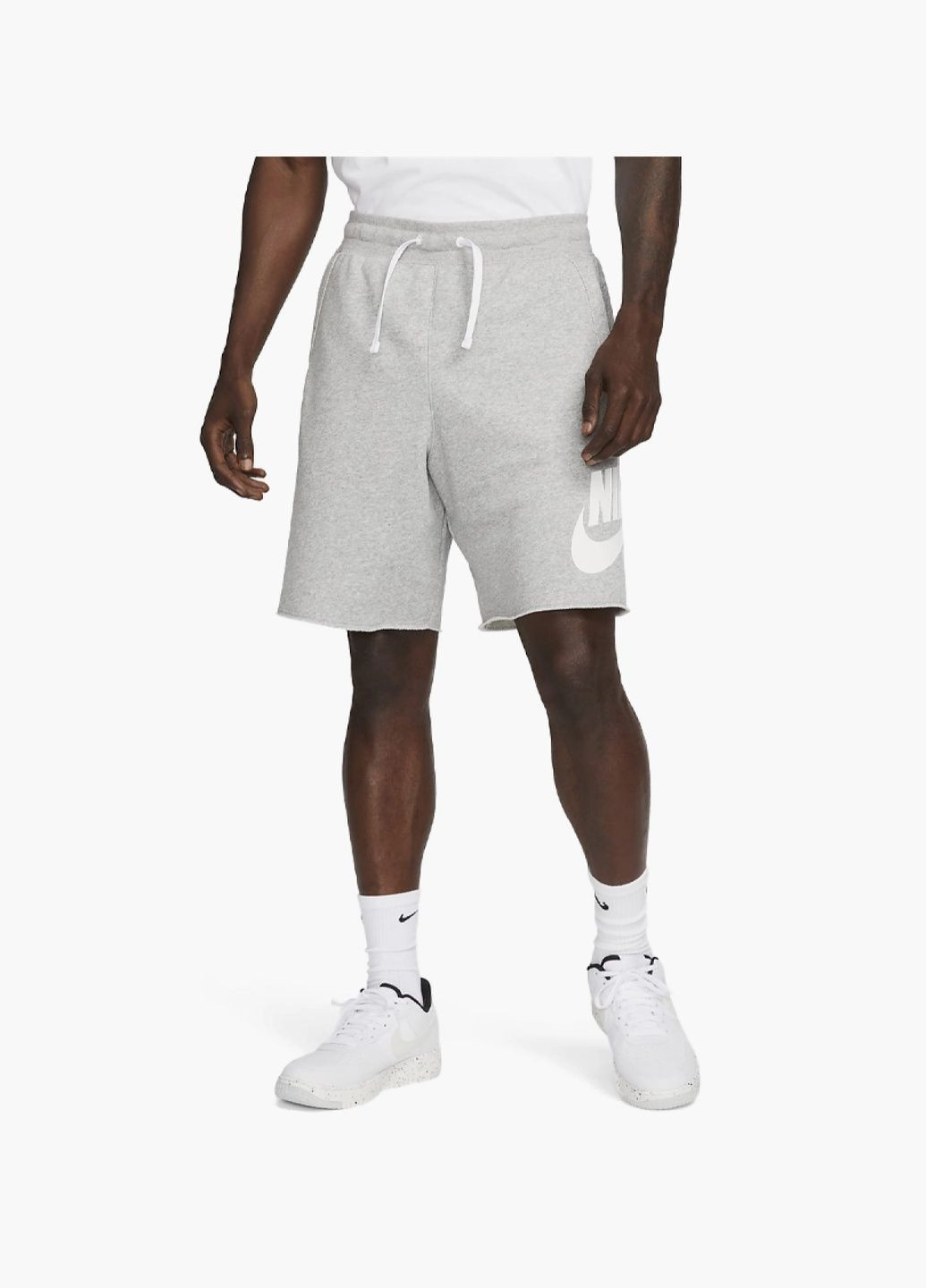 Шорти чоловічі Club Alumni Mens French Terry Grey Dx0502-063 Nike (326783474)