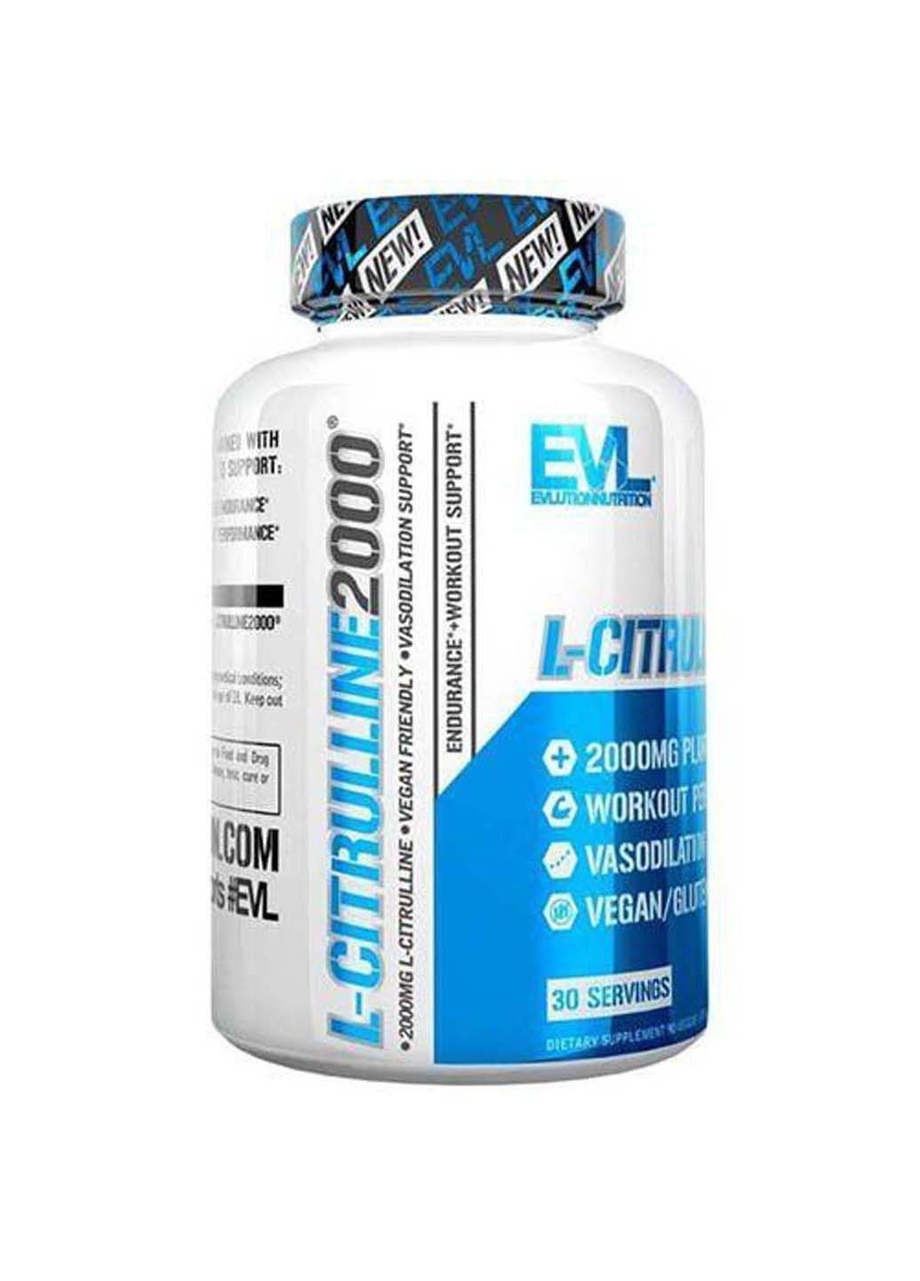 Цитрулін L-Citrulline 90 вегкапс EVLution Nutrition (285794379)