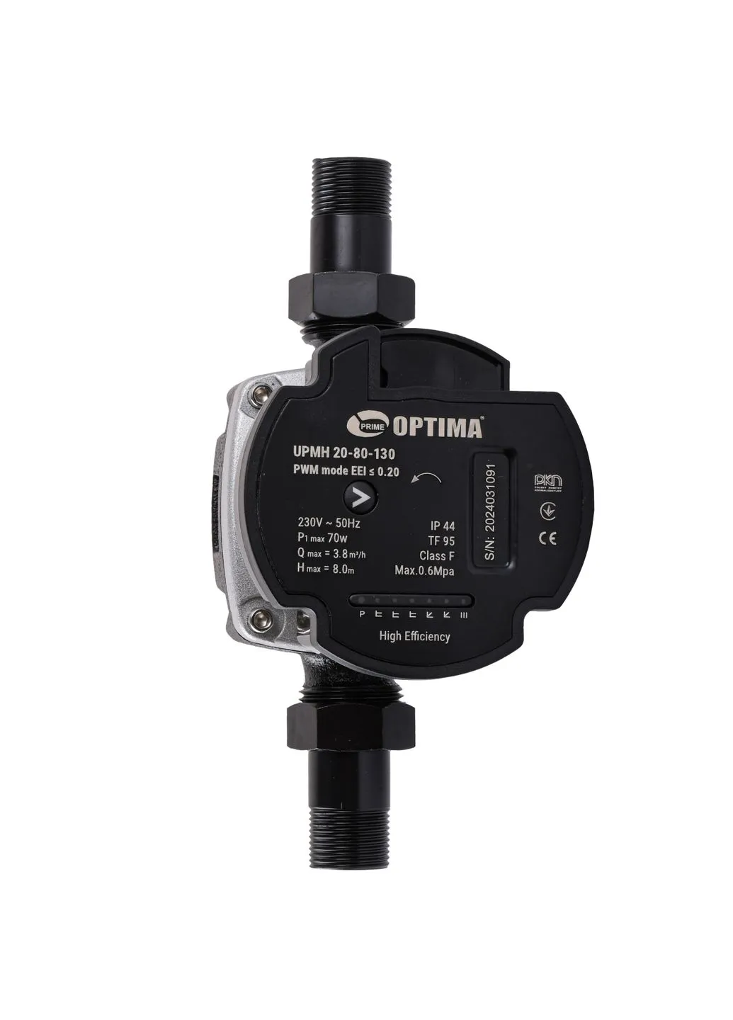 Насос циркуляционный энергосберегающий PRIME UPMH 20-80AUTO 130 мм + гайки Optima 000027879 (385683846)
