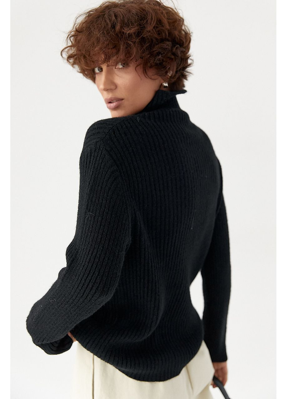 Вязаный гольф в рубчик Lurex (371334065)