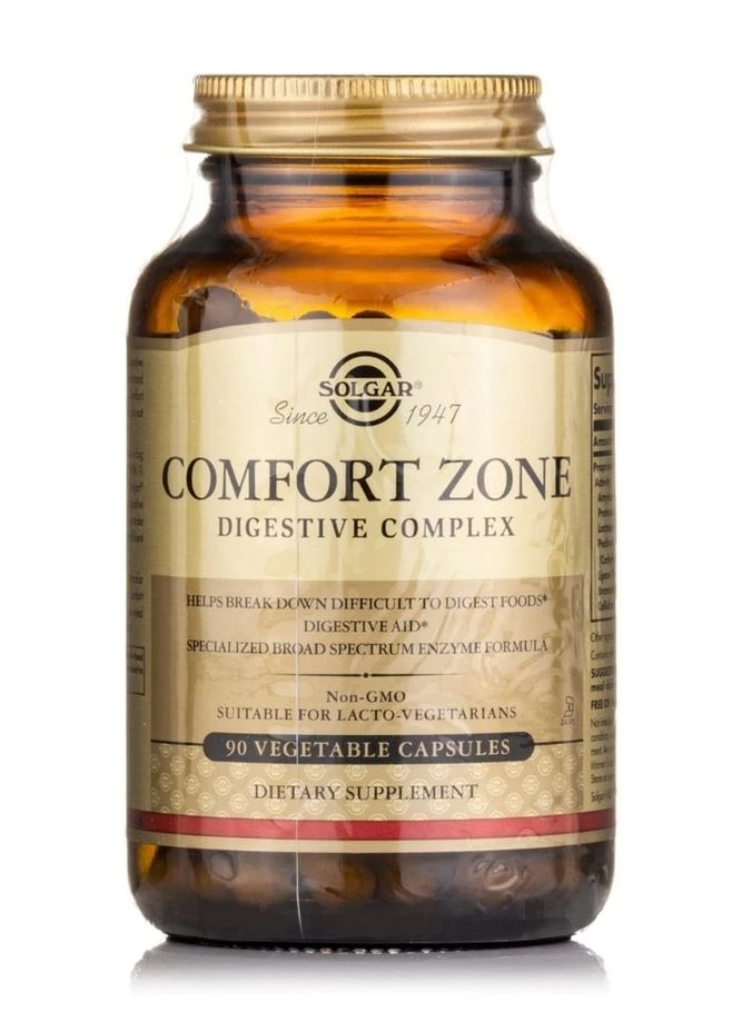 Травний комплекс (Comfort Zone Digestive),, 90 вегетаріанських капсул Solgar (380902370)