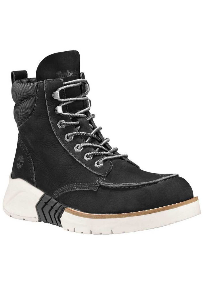 Черные осенние мужские ботинки mtcr moc toe boot black (размер 41) Timberland