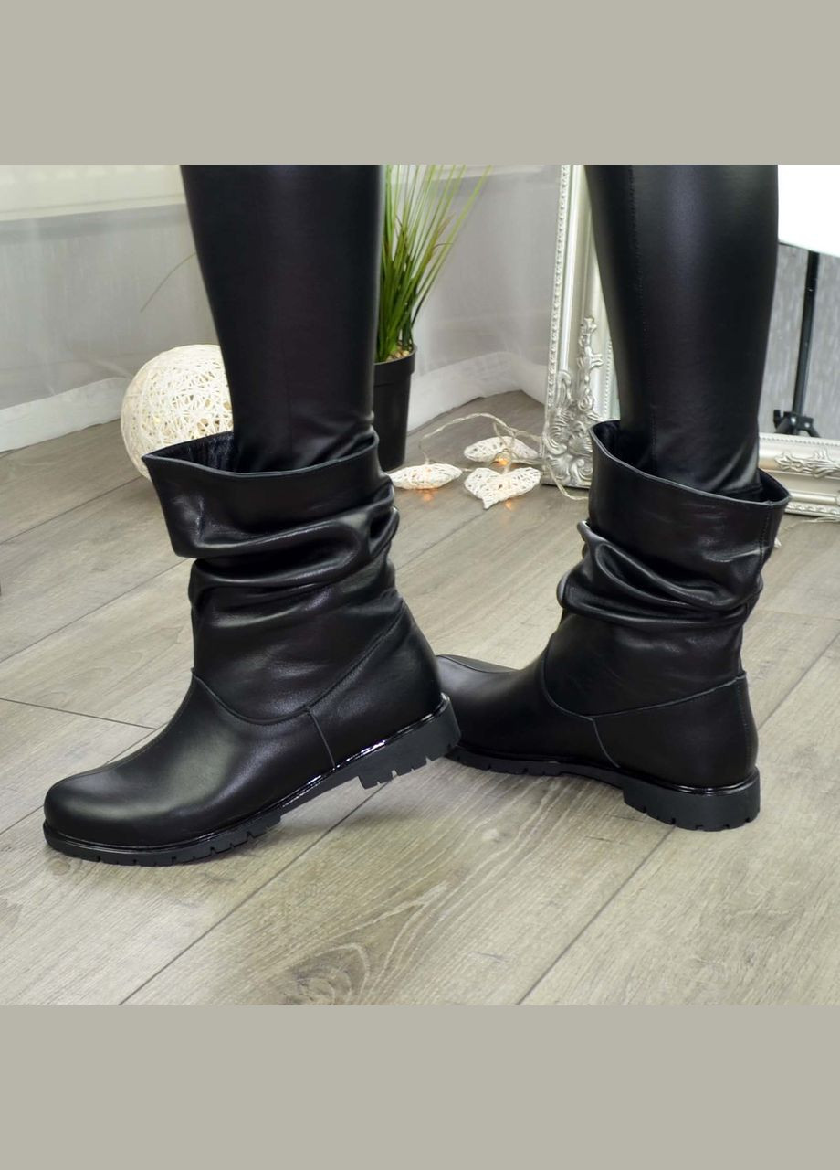 Зимние женские кожаные ботинки свободного одевания. 41 размер Vasha para