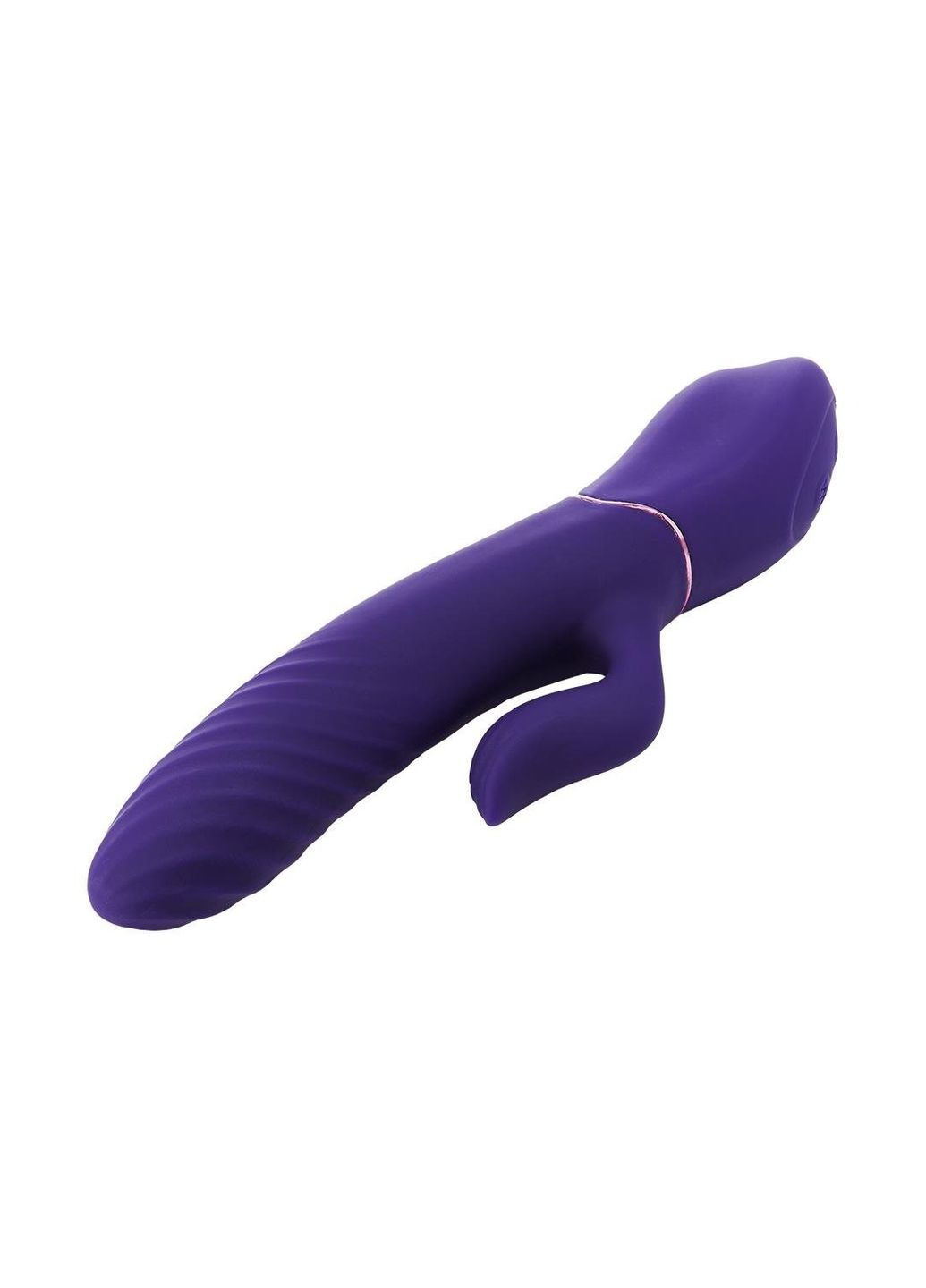 Подвійний вібратор-кролик Vibes of Love з функцією підігріву, фіолетовий Dreamtoys (327873437)