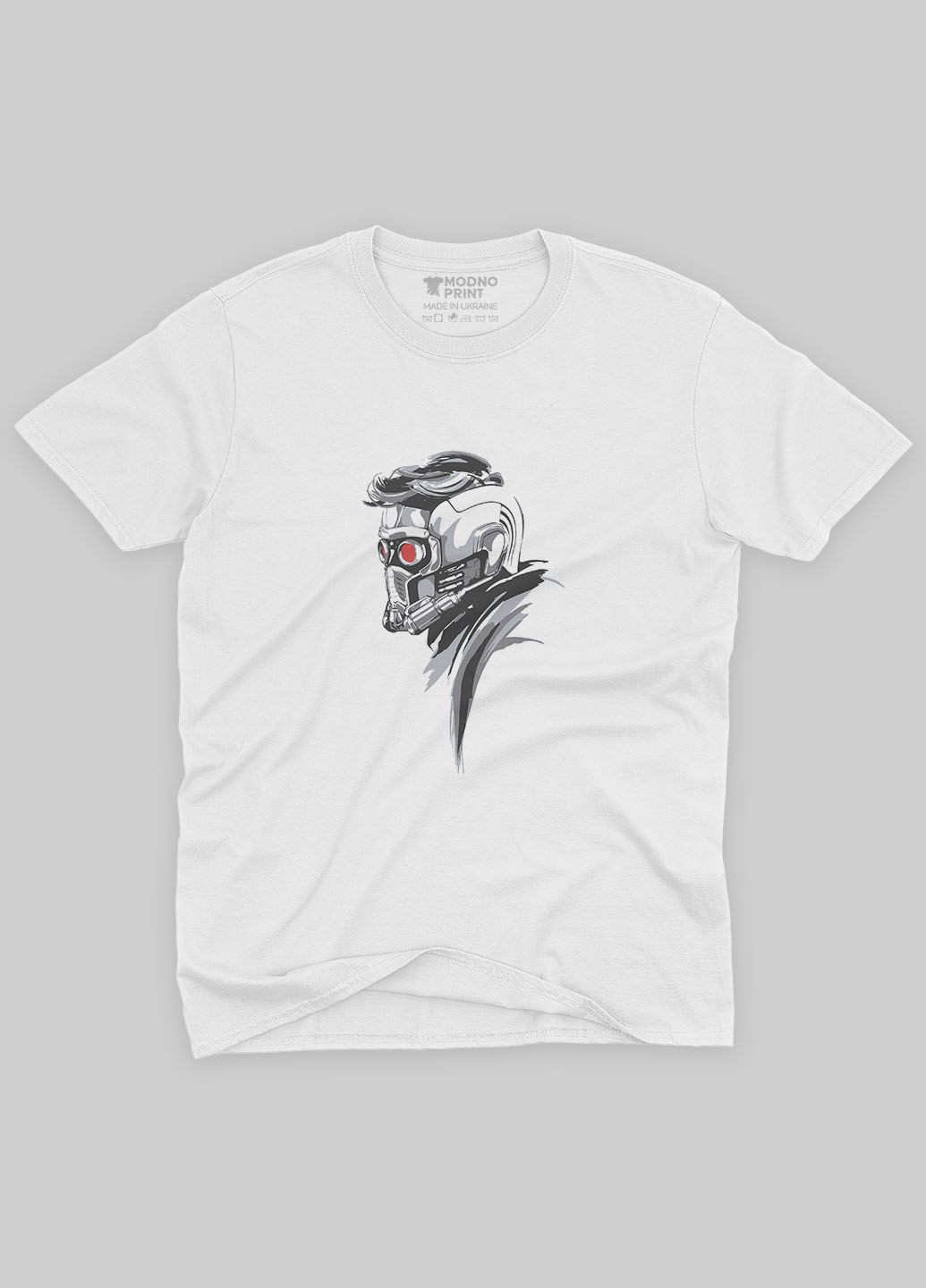 Белая демисезонная футболка для мальчика с принтом супергероев - стражи галактики (ts001-1-whi-006-017-012-b) Modno