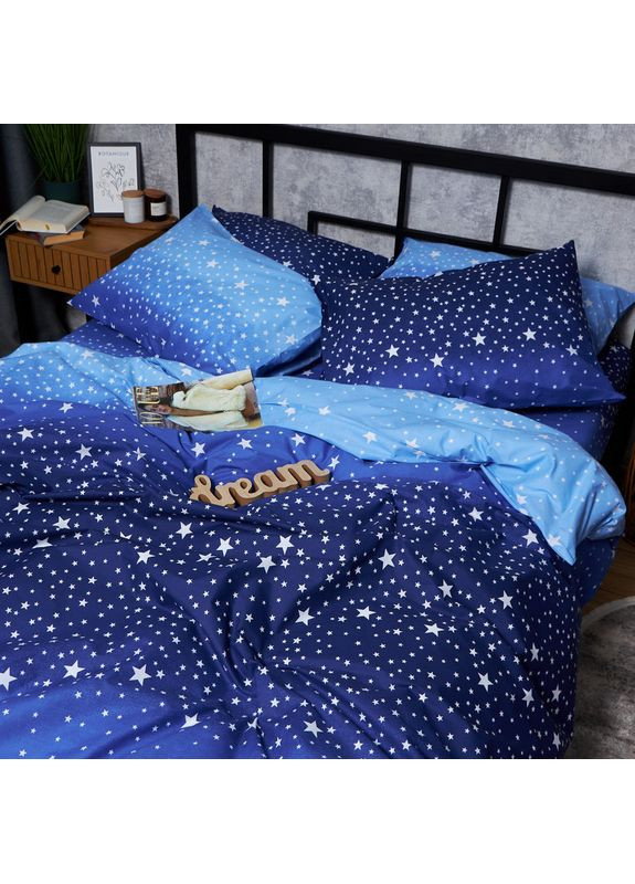 Комплект постільної білизни Бязь Gold Люкс «» Полуторний Євро 160х220 наволочки 4х50х70 (MS-820006568) Moon&Star Night Glow (356116718)