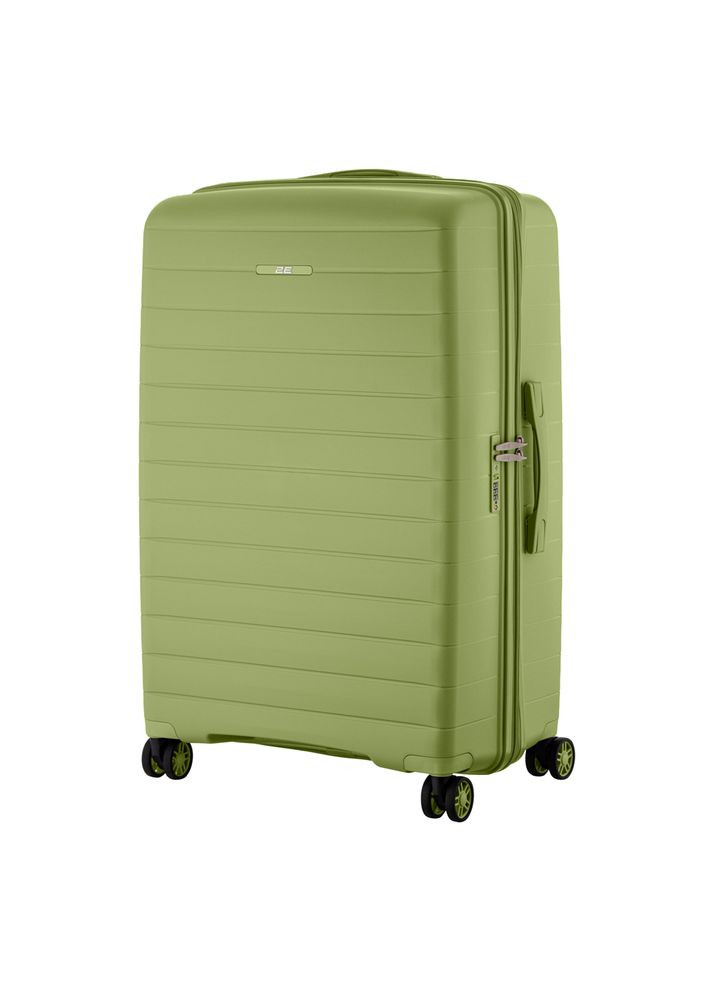 Набір валіз, Aero, поліпропілен, (L+M+S), TSA, 4 колеса, EXP, оливково-зелений 2E (365069111)