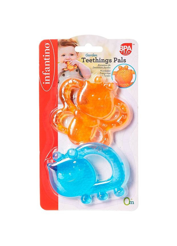 Прорезыватель для зубов Жучок и бабочка, с водой () Infantino 216276 (346999089)