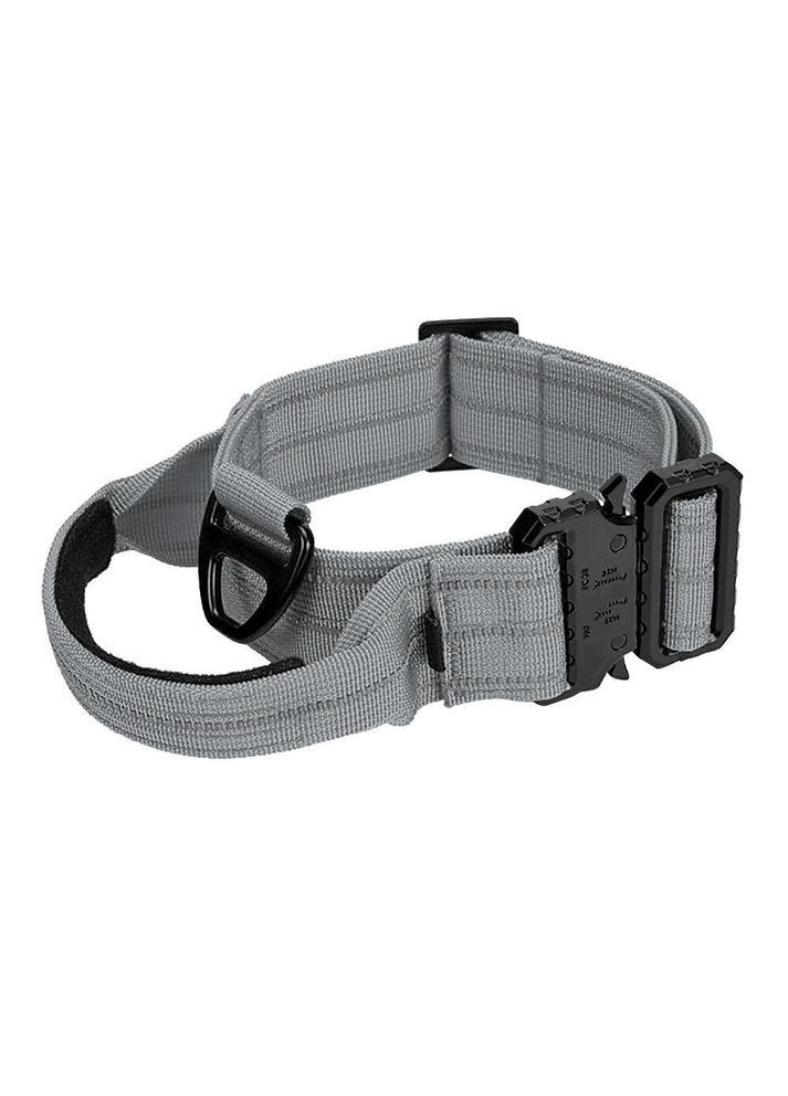 Нашийник для собак, світловідбиваючий для середніх і великих порід, Сірий M (33-42 см) Berry (299915281)