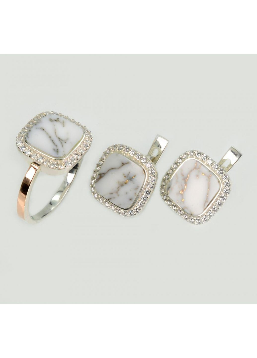 Серебряный набор с агатом Silver Style (367113008)