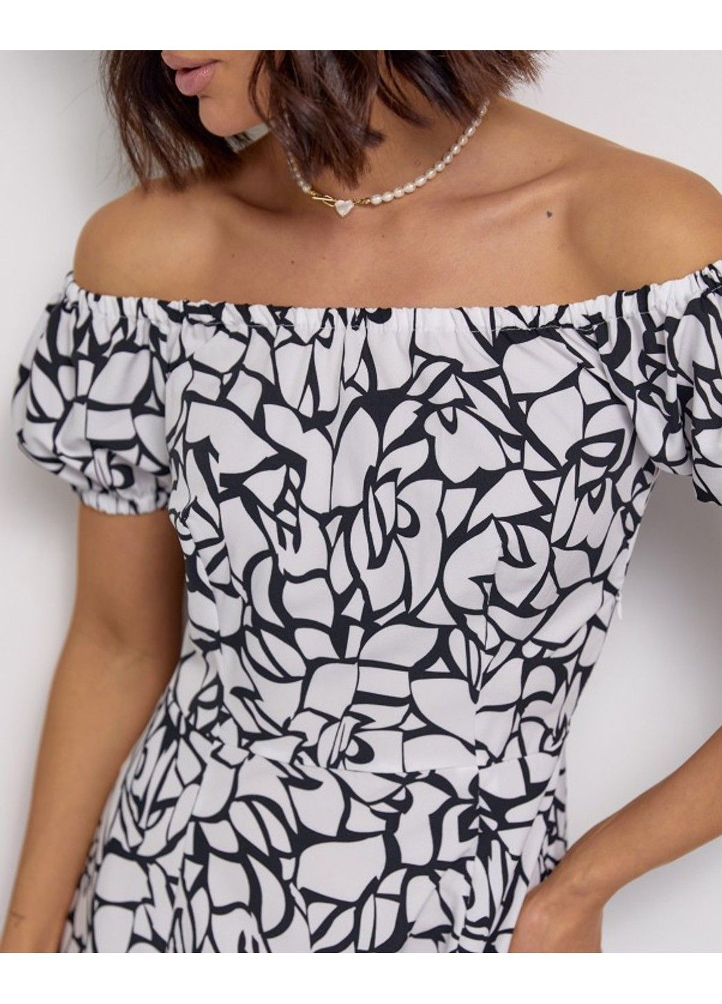 Белое повседневный платья 14543 белый ISSA PLUS