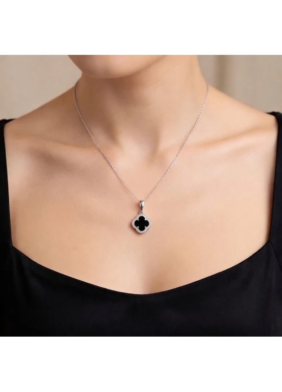 Кулон Клевер с авантюрином и фианитами No Brand (361258886)
