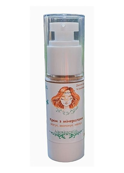 Крем с минералами для лица матующий 30ml (1268935-138436) Alanakosmetiks (369123181)