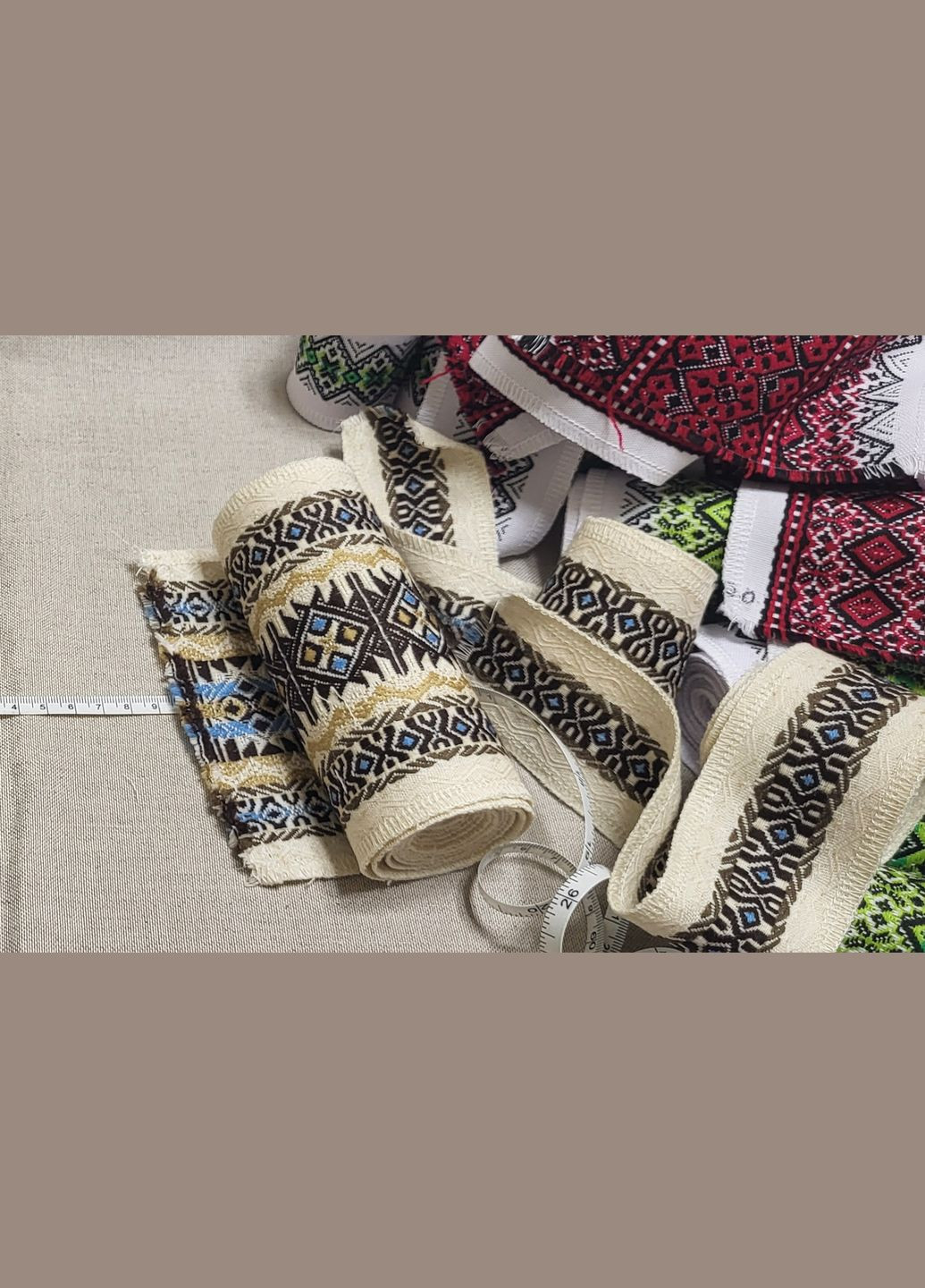 Этно-лента с вышивкой "Святогор синий"_14см Hand Made (337995534)