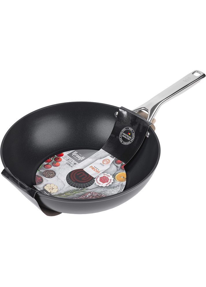 Сковорода Вок MasterChef 28 см Black (25-45-219) Krauff (323091531)