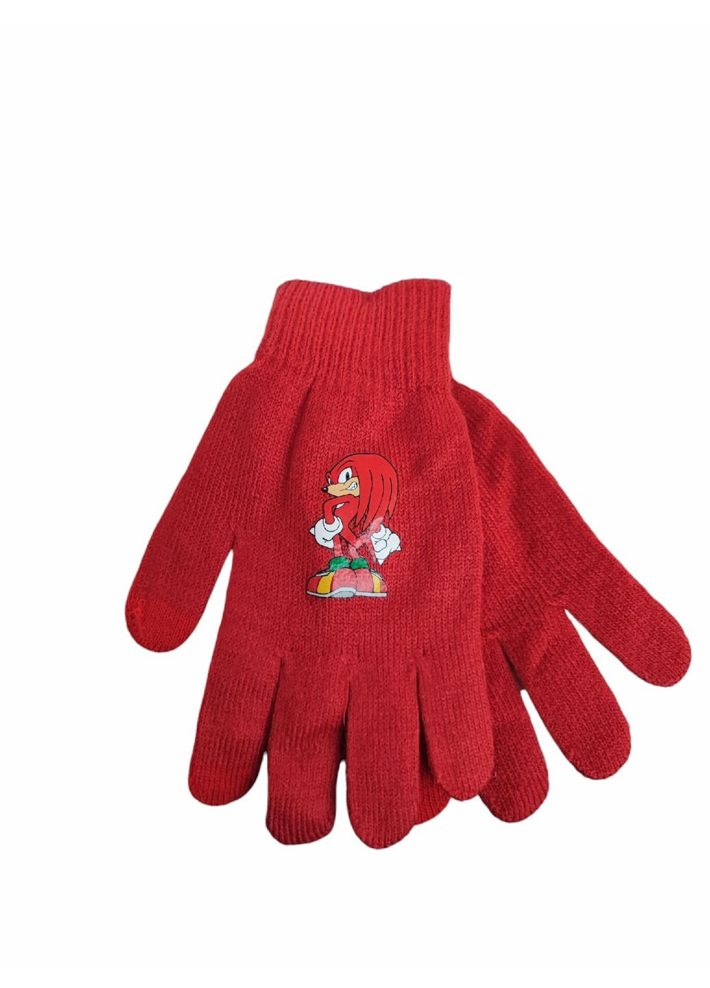 Дитячі демісезонні в'язані рукавички для хлопчика Червоні (25101852) George (365777161)