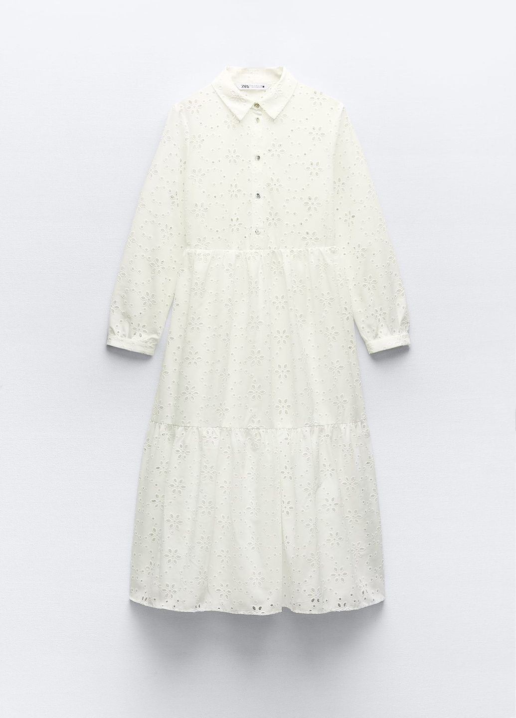 Білий кежуал сукня Zara з квітковим принтом