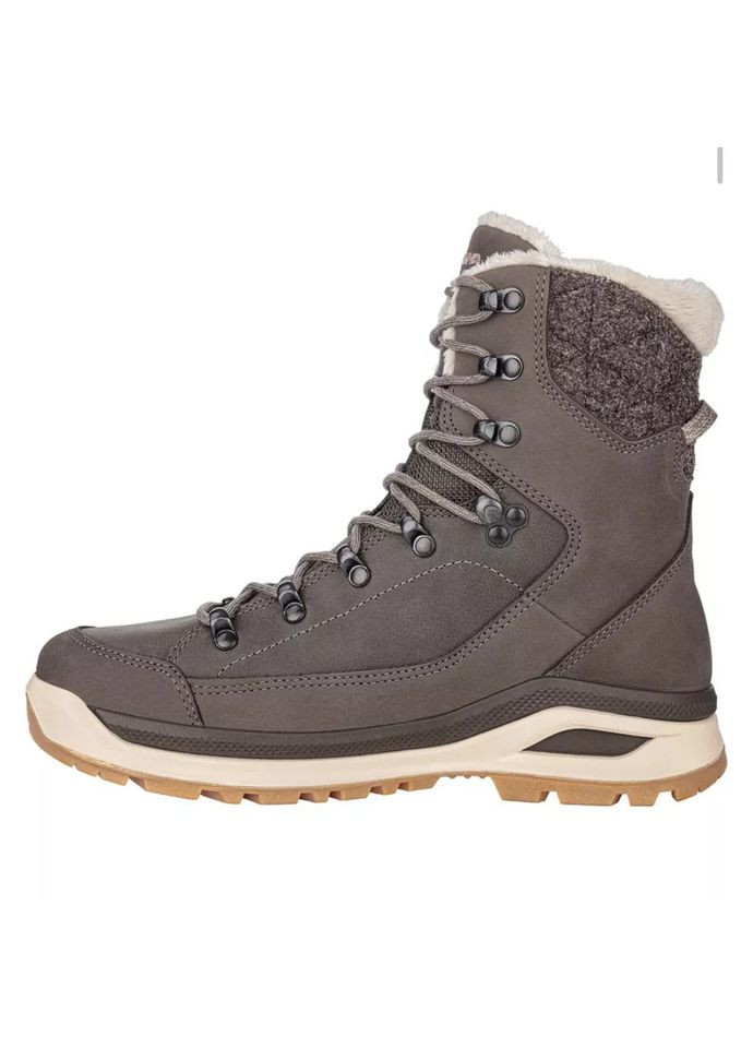 Зимние женские очень теплые ботинки braun Lowa