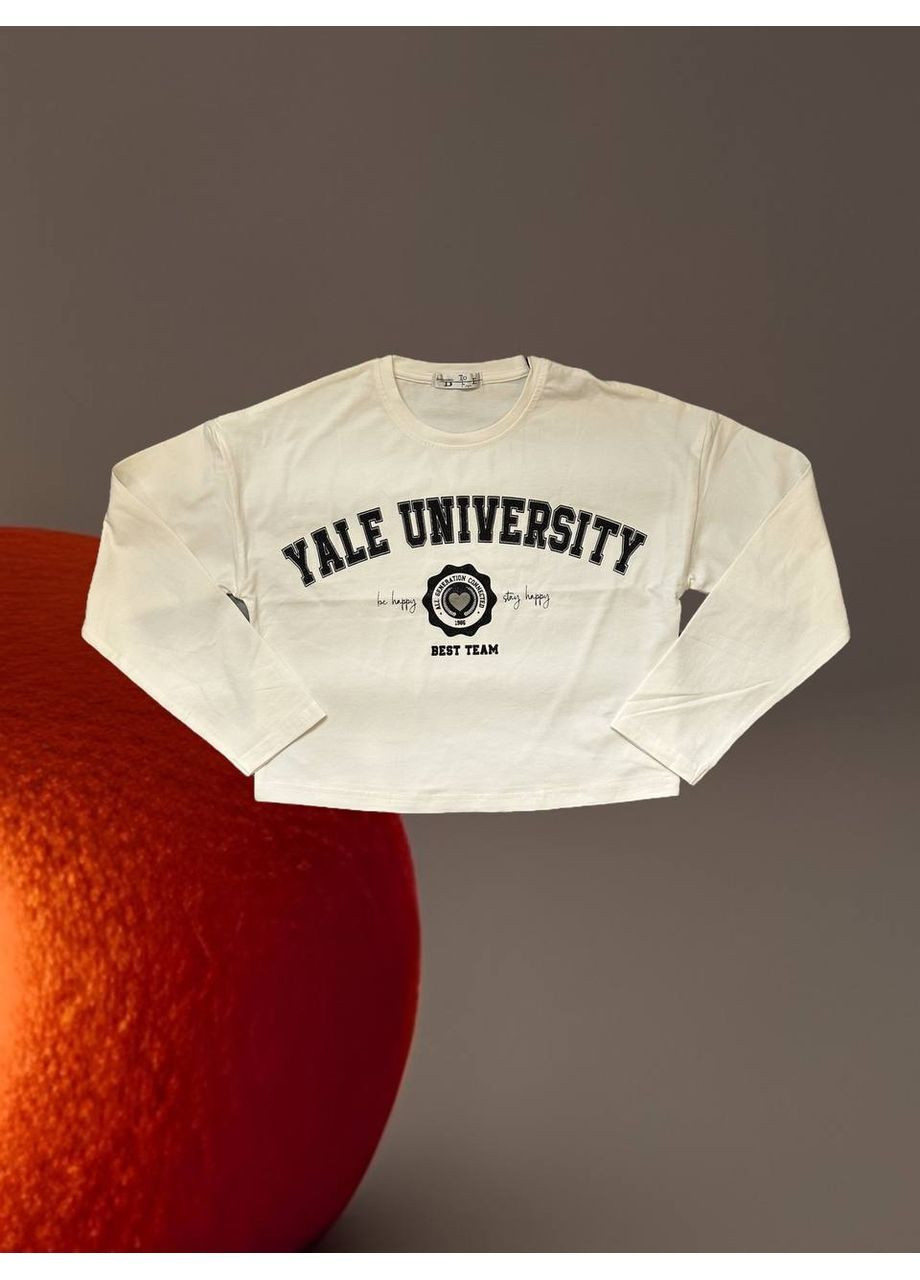 Бежевый лонгслив To Be Too с надписями