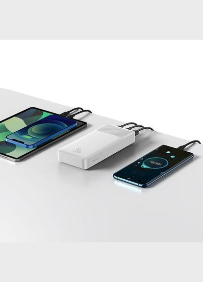 Портативна батарея Powerbank Bipow Digital Display 10000 mAh 20W PPDML-L02 White Baseus (271540845)