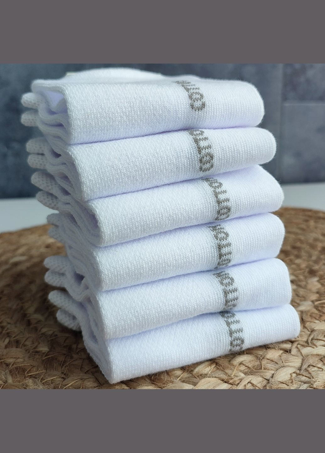 Белые набор носков сетка хлопок 6 пар житомир msс 610/6 р.40-44 XTeam однотонные (341721027)