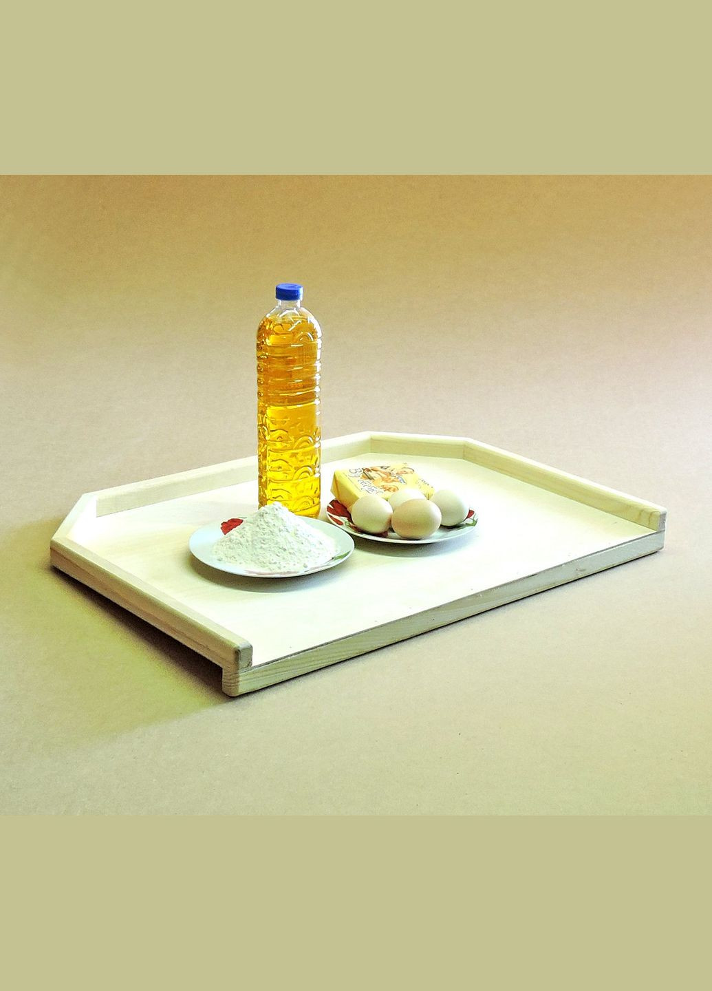 Дошка для тіста з дерева Пальміра мала 43х64см (ДСТ-43640300) No Brand (327426584)