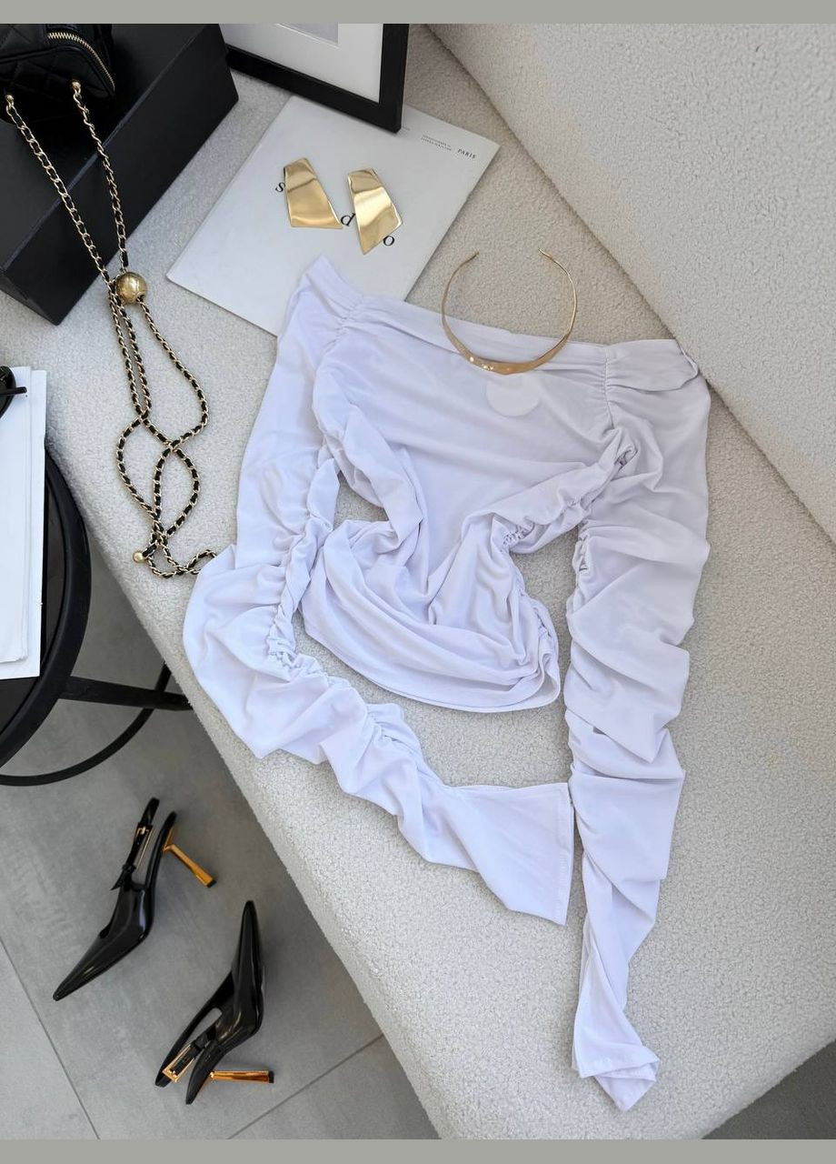 Вкорочений лонгслів з відкритими плечима Adelante (327368440)