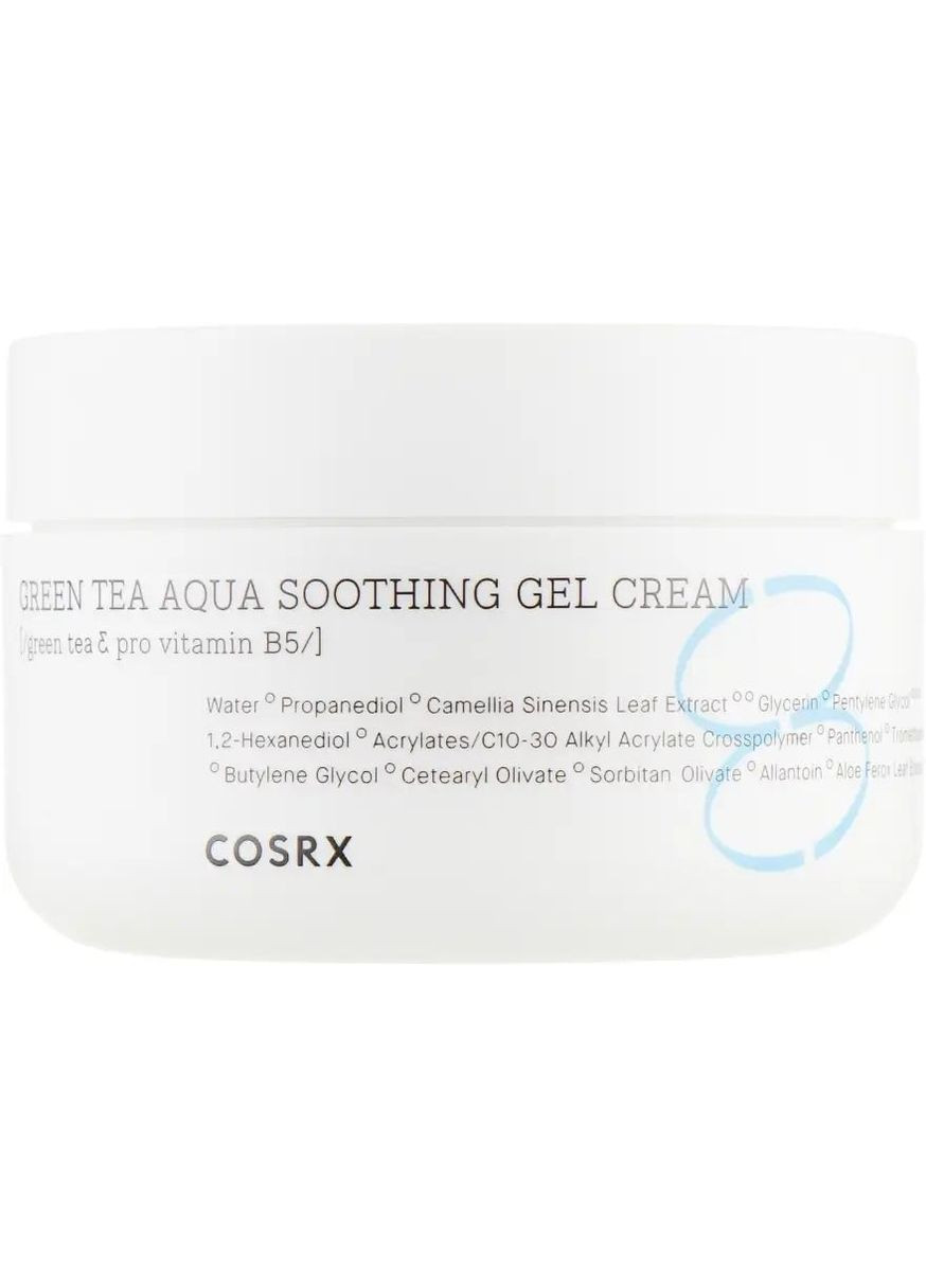 COSRX Успокаивающий крем с экстрактом зеленого чая 50 мл Hydrium Green Tea Aqua Soothing Gel Cream — Крем, Южная Корея (294944980)