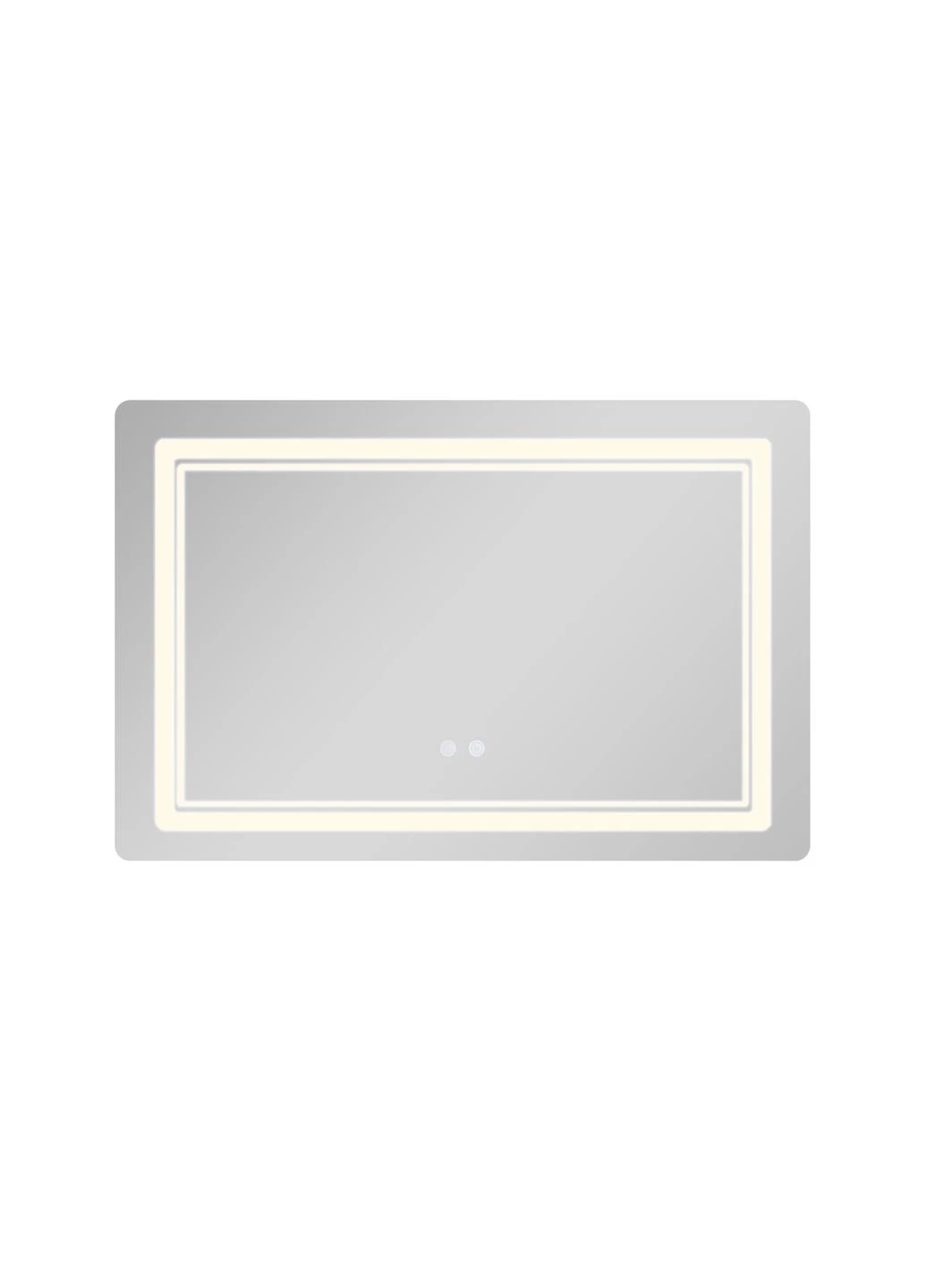 Зеркало Cardinal () 800х600 с LED-подсветкой Touch, с антизапотеванием, с диммером, рег. цветовой температуры (3000-6500K) Qtap CA2 (391577148)