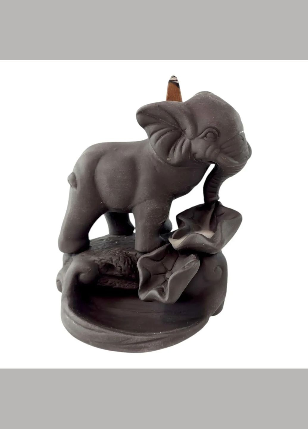 Підставка для пахощів Back Flow "Слон на камені" (11,5 х9, 5х14, 5 см) No Brand (316717917)