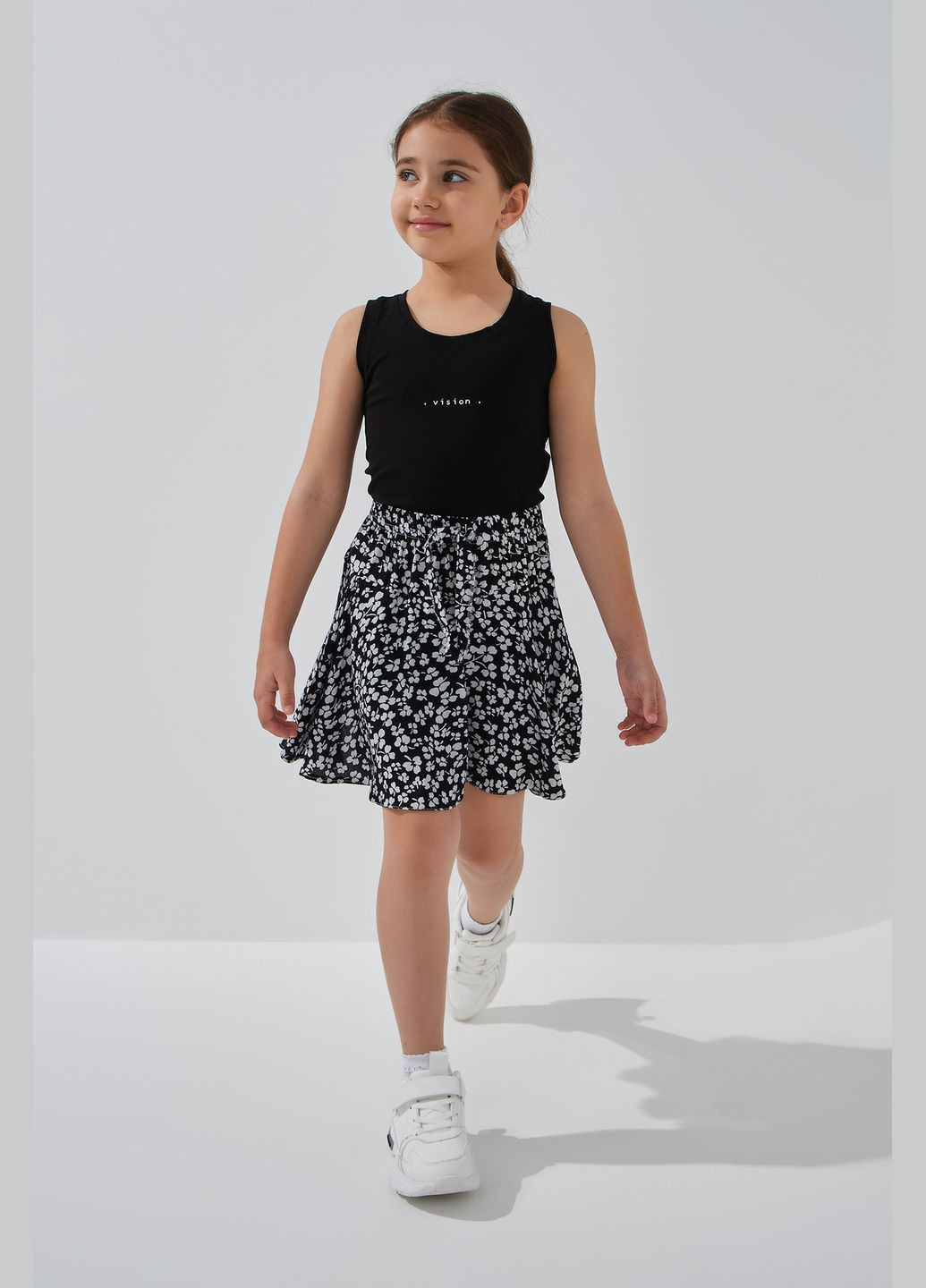 Спідниця-шорти з візерунком для дівчинки Квітка 110 см shop (2000990928047) Bagci Спідниці-шорти (352576359)