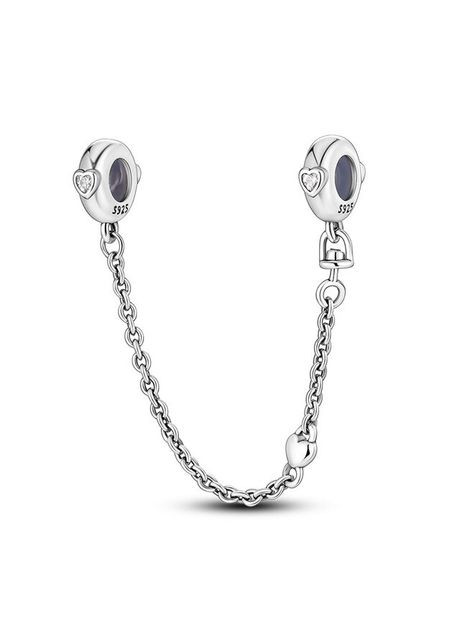 Серебряная защитная цепочка "Сердца" Kabluchka (355345383)