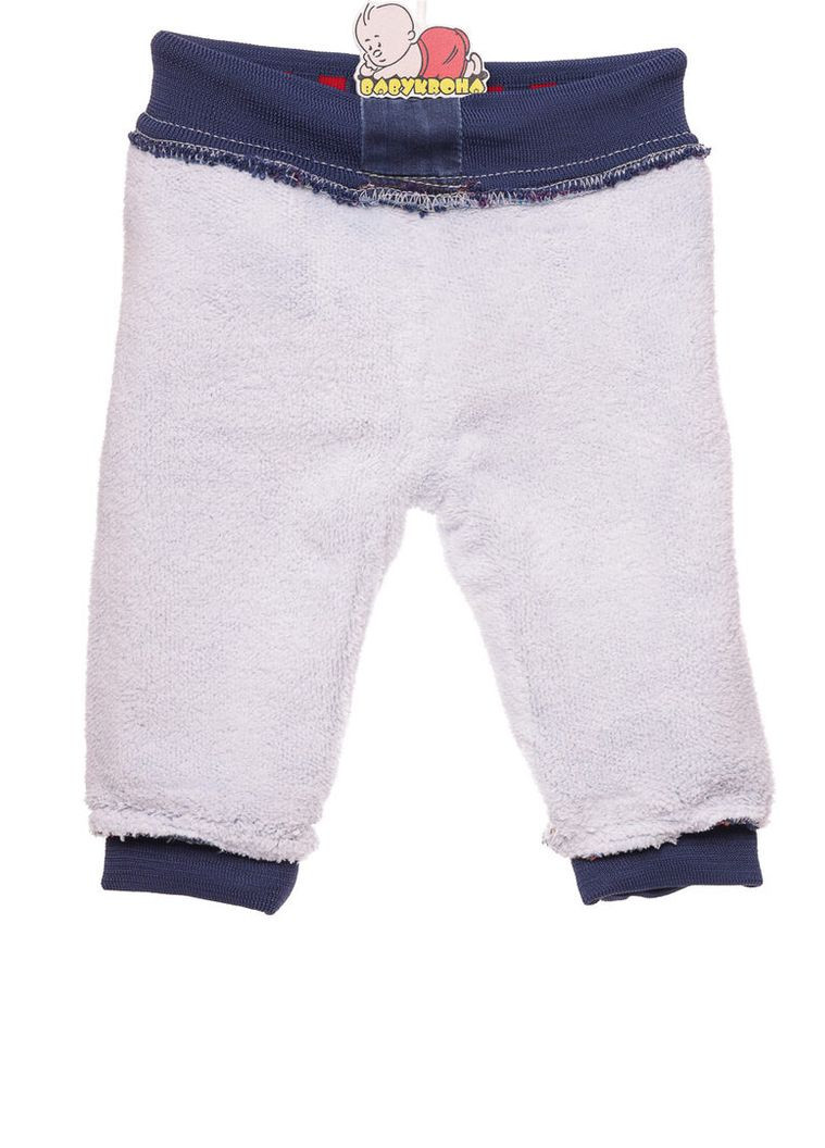 Джинси на траві для хлопчика з ведмедиком сині 86 см (30033) BABYKROHA (323469259)