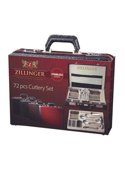 Набор столовых приборов ZL-72G Versailles 72 предмета в подарочном чемодане на 12 персон Zillinger (353835475)