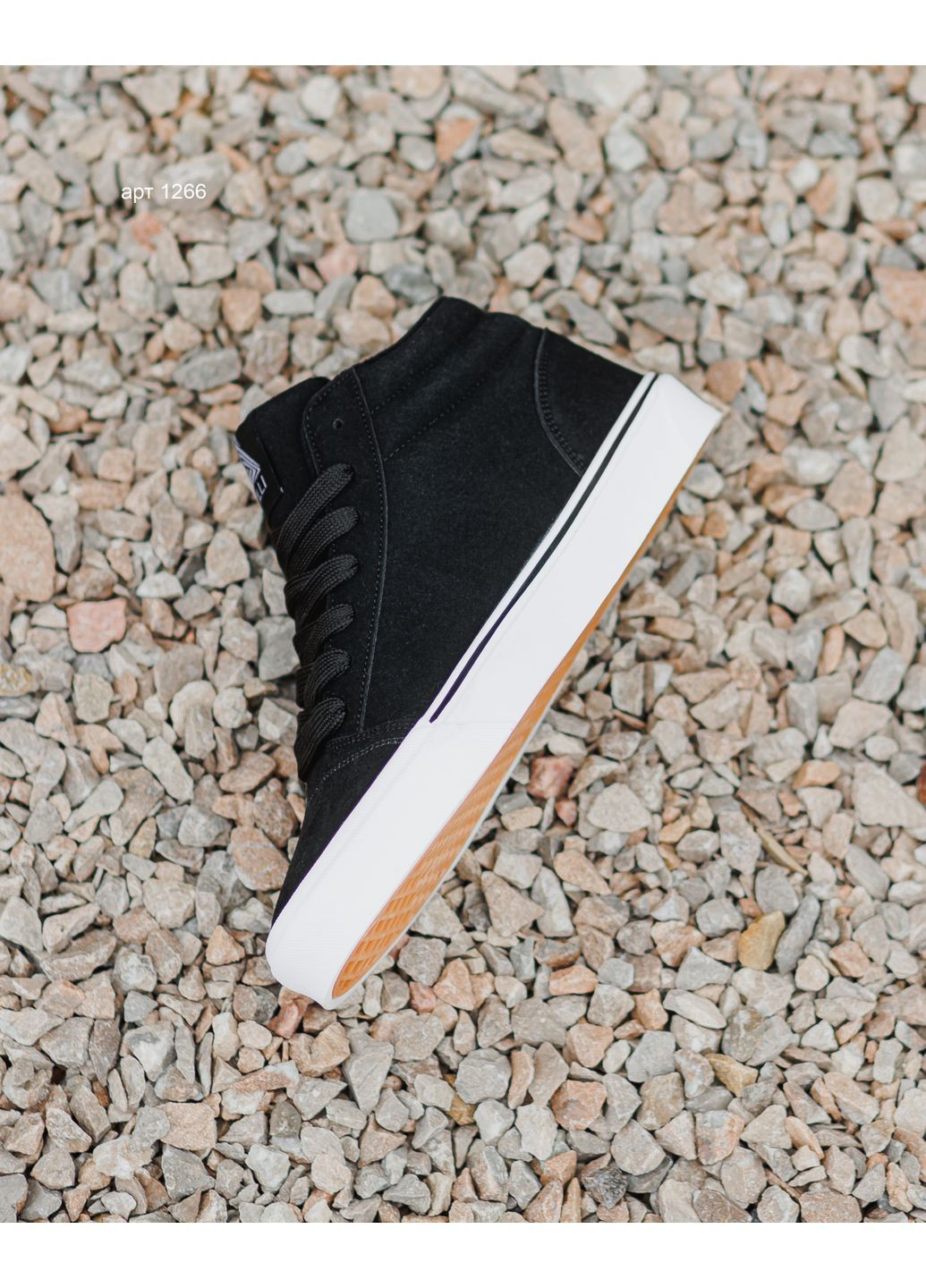 Черные зимние кеды winter city black white Stilli