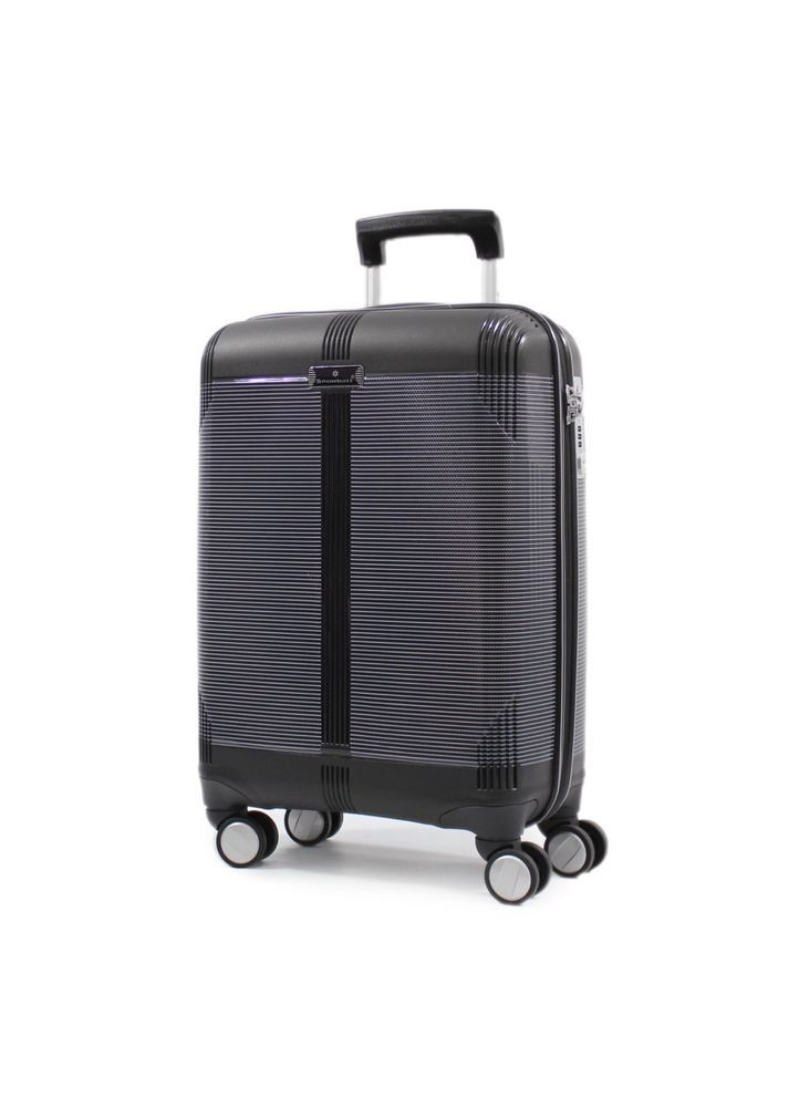 Чемодан ручная кладь полипропилен чёрный 55х36х20см/35л/2.6кг Snowball (324801690)
