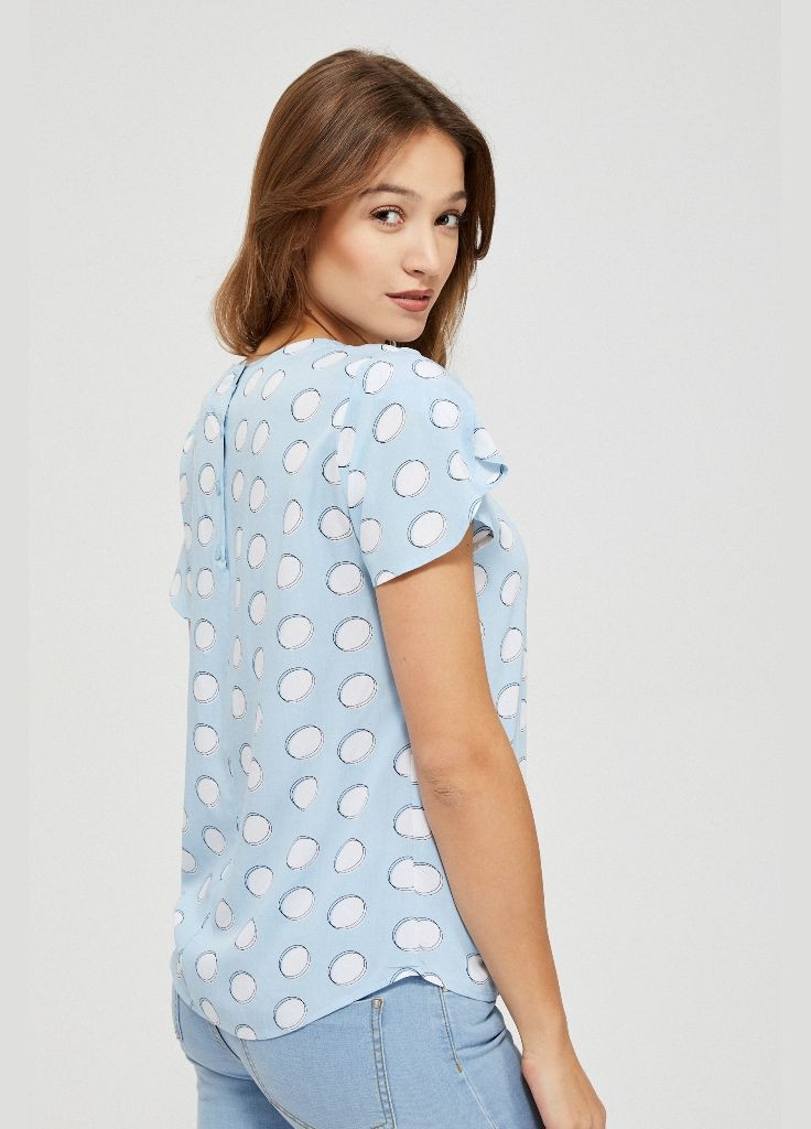 Блакитна блузка Moodo