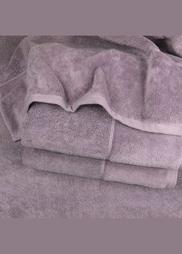 GM Textile полотенце махра/велюр 50x90см премиум качества milado 550г/м2 (виноградный) фиолетовый производство - Узбекистан