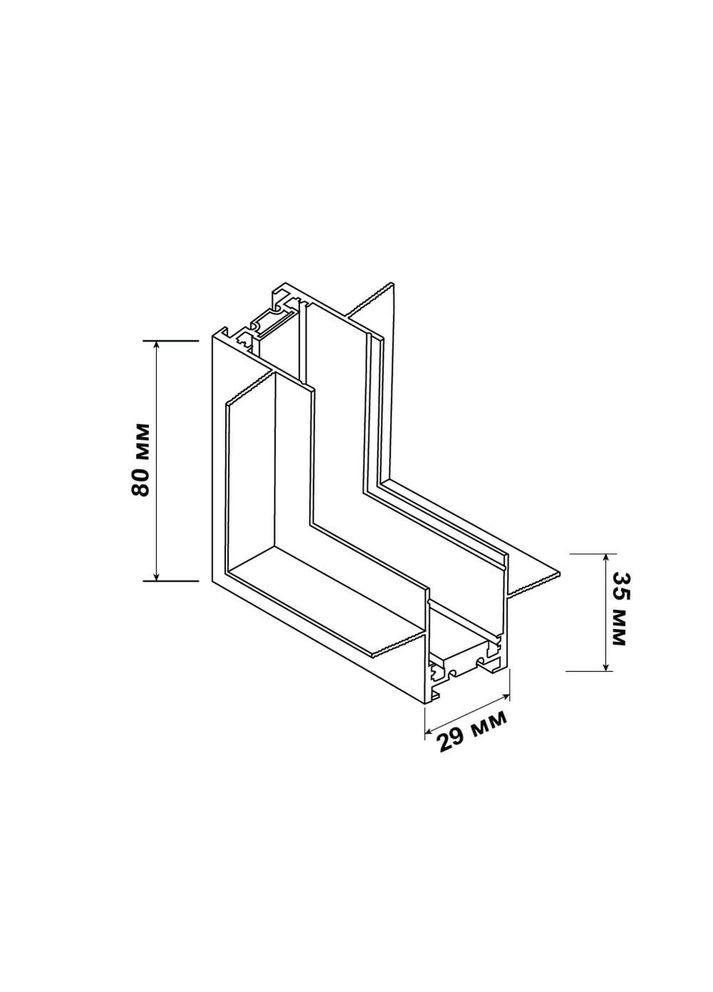 З’єднувач DTD-LV кутовий внутрішній чорний Violux (365652401)