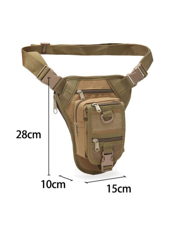 Сумка тактическая на пояс Outdoor A176 (Sand) военная с карманами на молнии и регуляцией ремешка Aokali (326806925)
