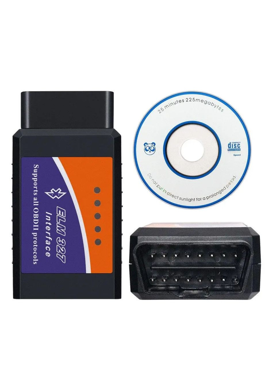 Автосканер 327 адаптер для диагностики авто Bluetooth ELM327 v2.1 OBDII (OBD2) ELM (300523803)