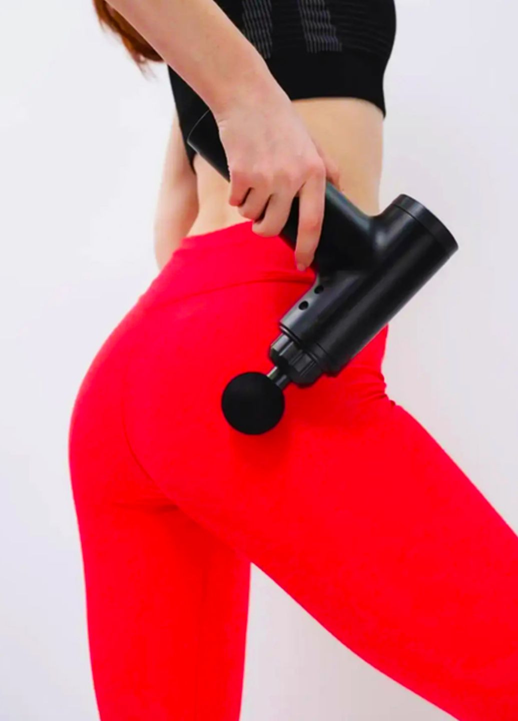 Масажний пістолет ручний масажер перкусійний акумуляторний ударний портативний вібромасажер для тіла з 4 насадками Tik-Tak (362297954)